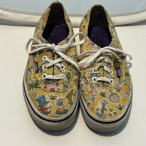 Vans Liberty Of London 2015 Collab Alice In Wonderland Sneakers Women 7 Men 5.5
